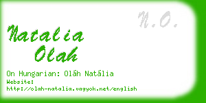natalia olah business card